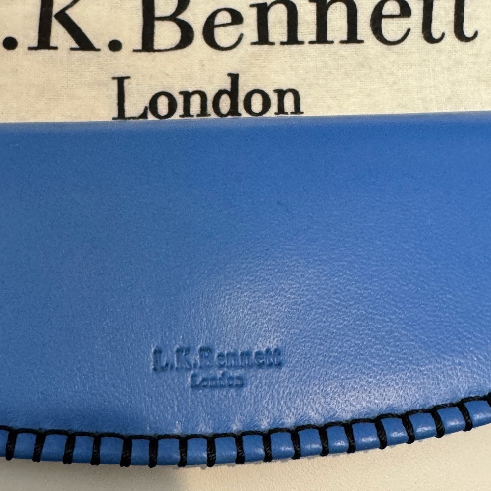 NWT - LK Bennett Sky Blue, Navy and White Clutch - Picture 5 of 16
